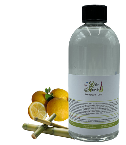Saunaduft Bambus-Zitrone in 500ml Flasche mit Duftbestandteilen