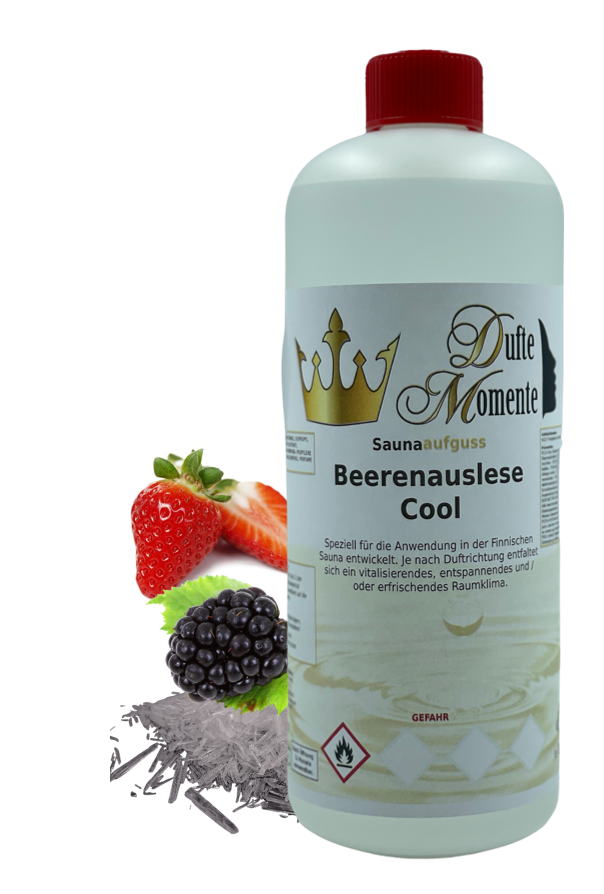 Beerenauslese Cool Saunaaufguss-Konzentrat | 250 ml – 3 L | Beerenmischung & Menthol