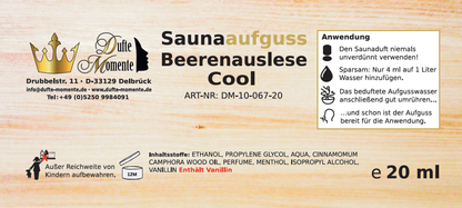 Etikett 20ml Beerenauslese Cool