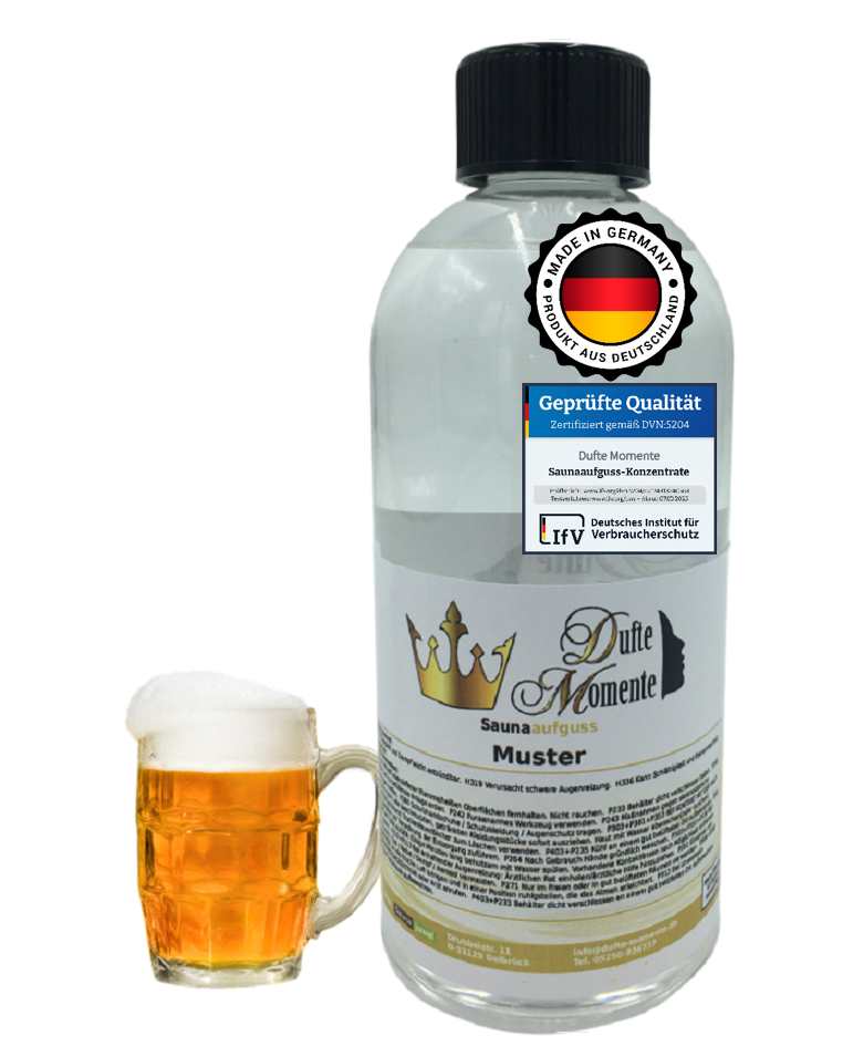 Saunaduft Konzentrat 500 ml Flasche Bier