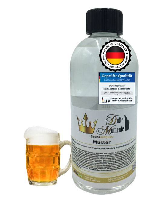 Saunaduft Konzentrat 500 ml Flasche Bier