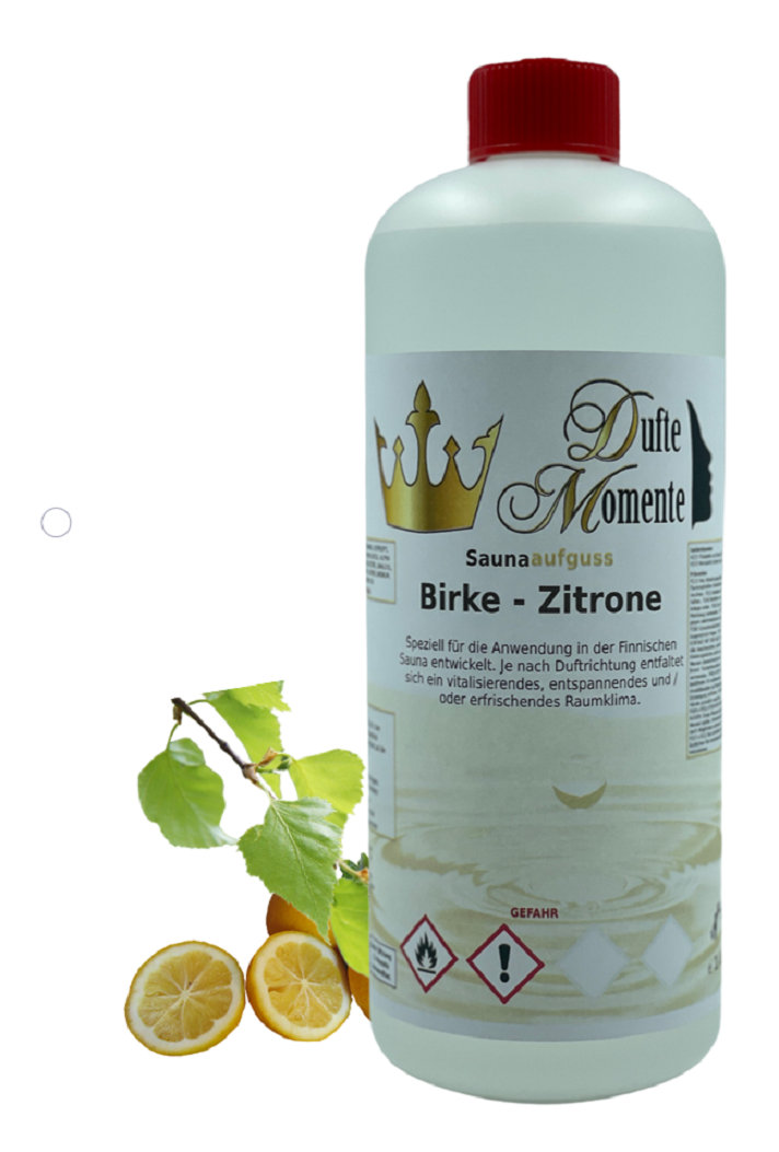 Saunaaufguss Birke-Zitrone in 1 Liter Flasche