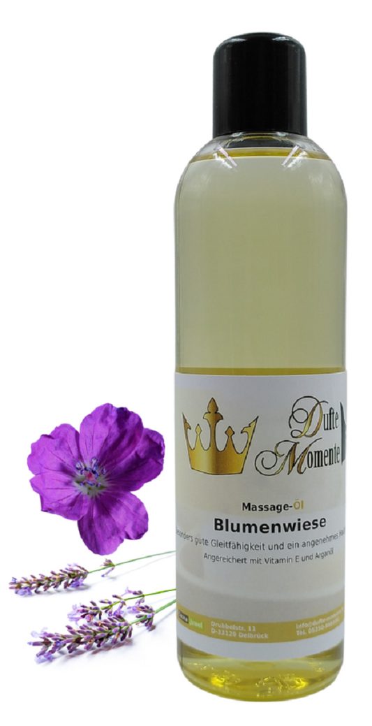 Massageöl-Flasche 250 ml Blumenwiese