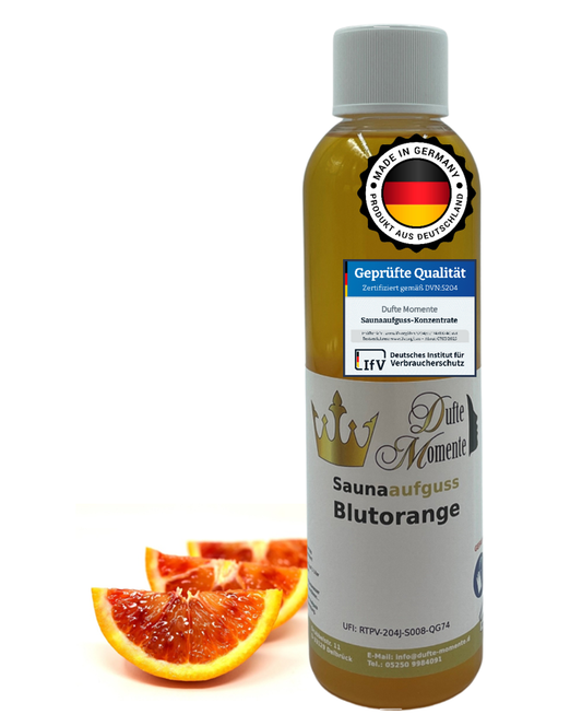 Saunaduft Konzentrat 250 ml Flasche Blutorange