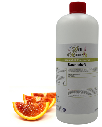 Saunaduft Blutorange in 1 Liter Flasche mit Blutorange