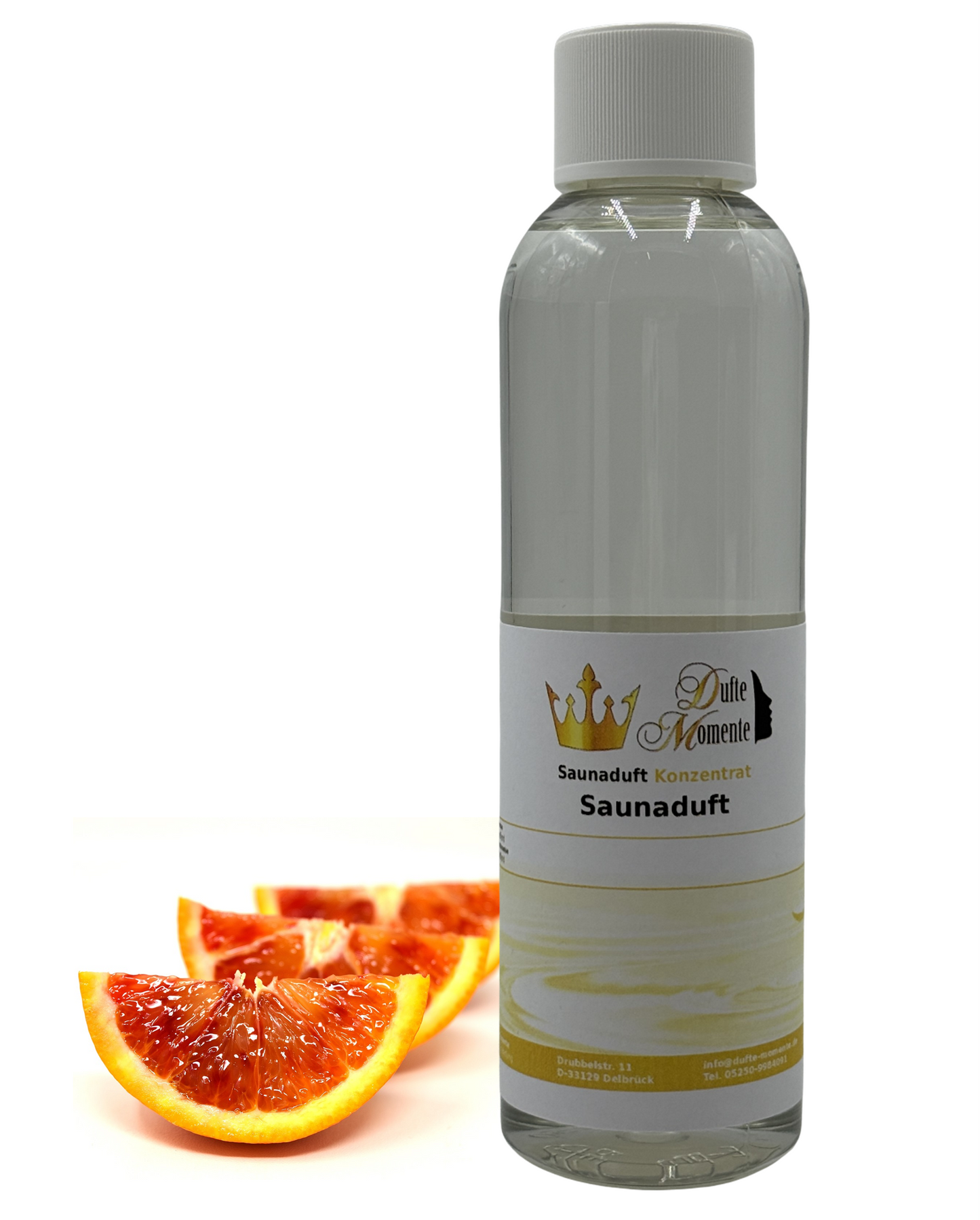 Saunaduft Blutorange in 250ml Flasche mit Blutorange
