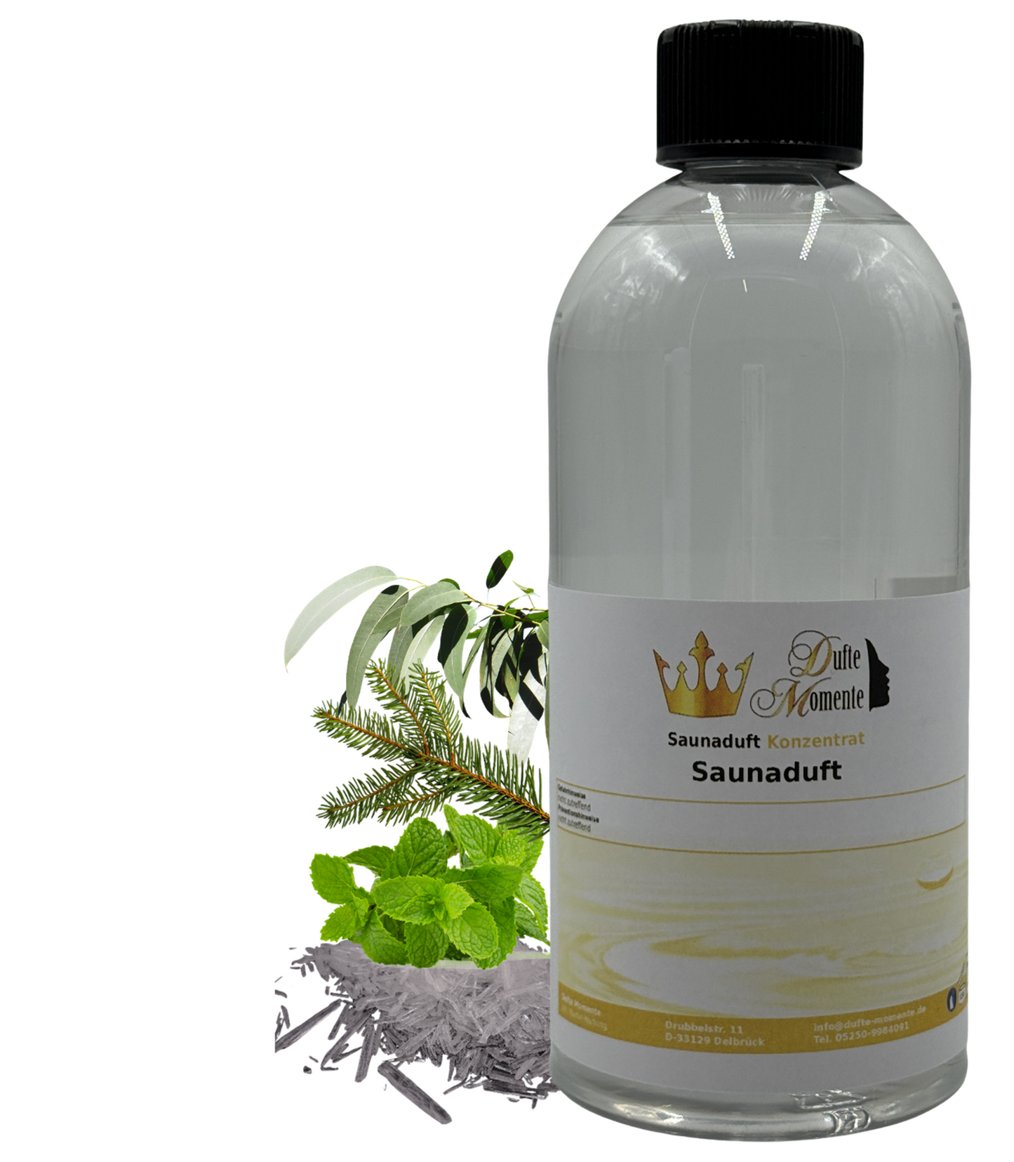 Saunaduft Broncho Hustelinchen in 500ml Flasche mit Duftbestandteilen