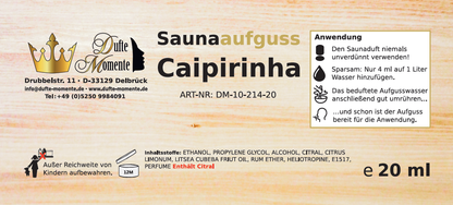 Etikett 20ml Caipirinha