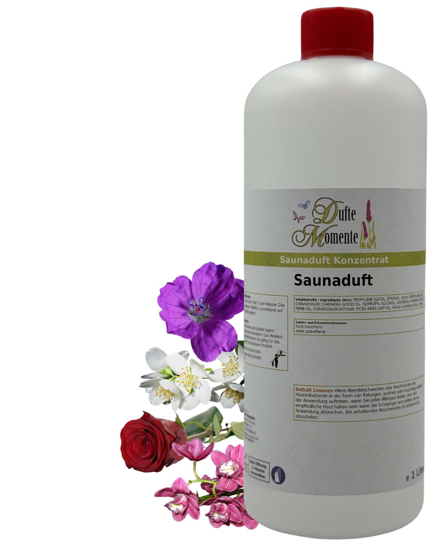 Saunaduft Campo de Fiori in 1 Liter Flasche mit Duftbestandteilen
