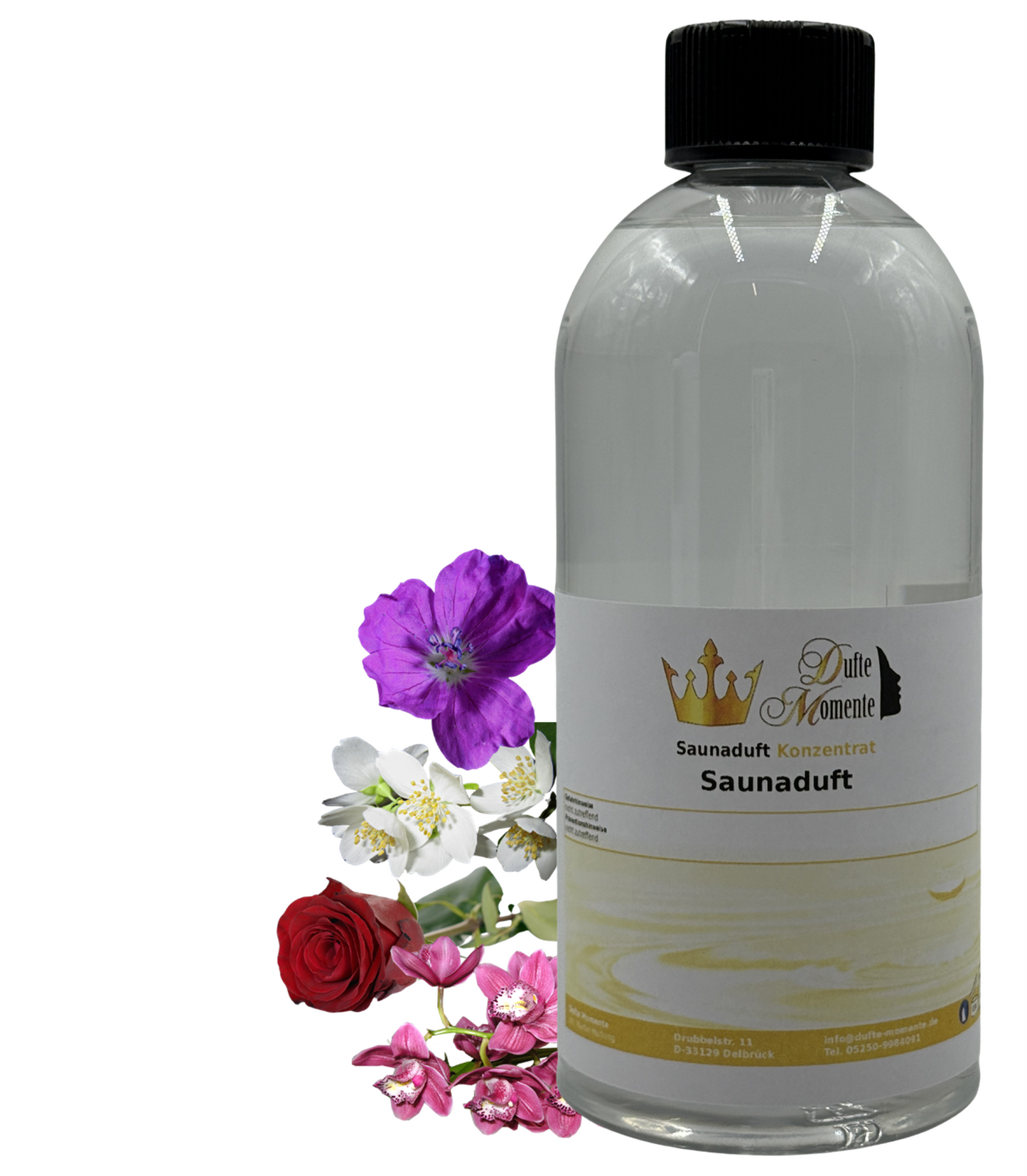 Saunaduft Campo de Fiori in 500ml Flasche mit Duftbestandteilen