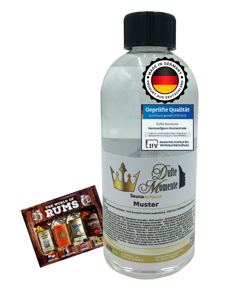 Saunaduft Konzentrat 500 ml Flasche Caribic Rum