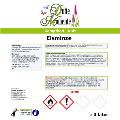 Dampfbad-Konzentrat Etikett