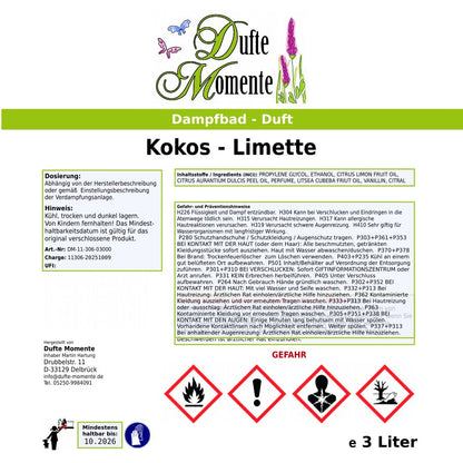 Dampfbad-Konzentrat Etikett