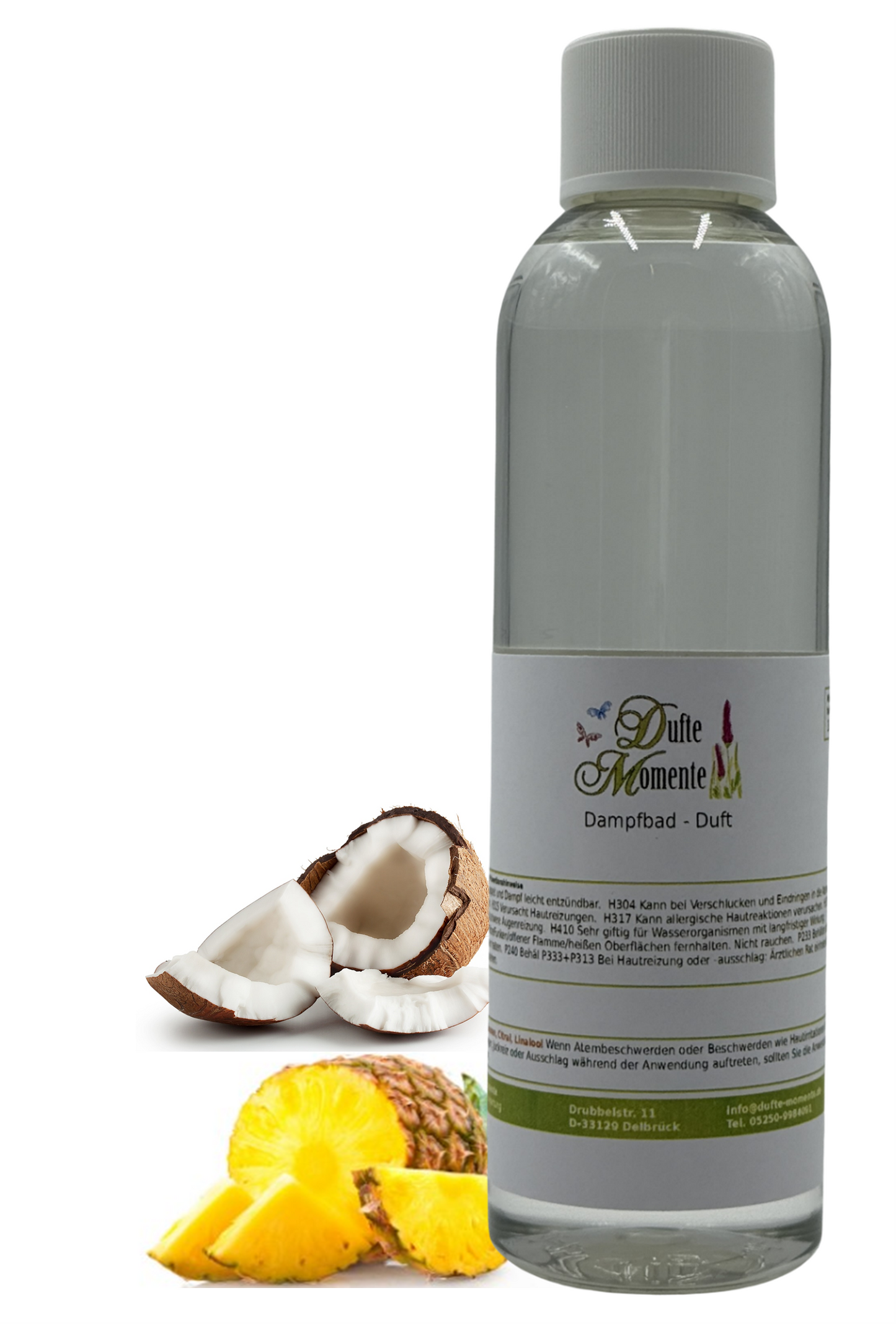 Saunaduft Ananas-Kokos in 250ml Flasche mit Duftbestandteilen