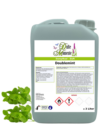 Saunaduft Doublemint in 3 Liter Kanister mit Duftbestandteile