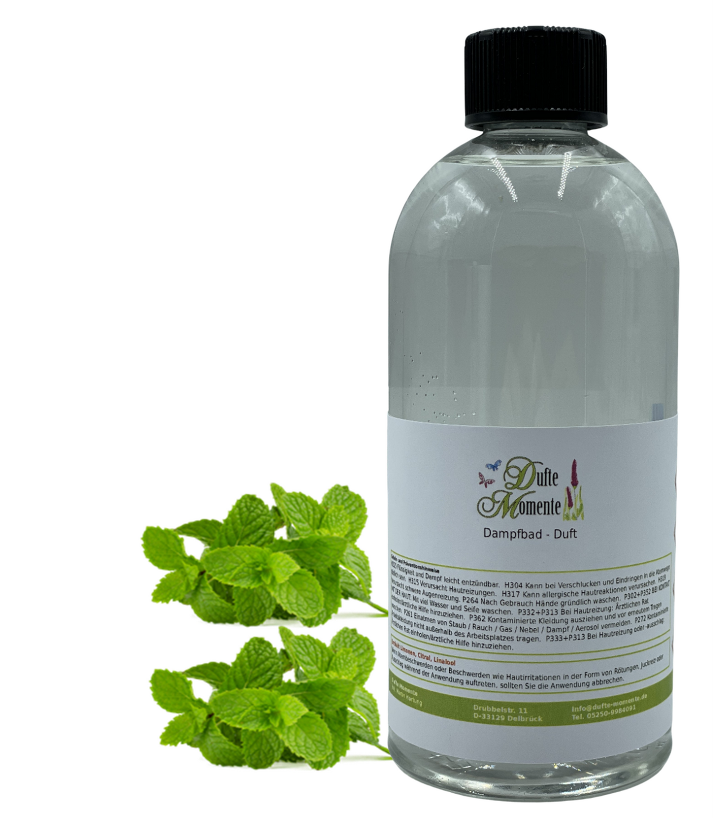 Saunaduft Doublemint in 500ml Flasche mit Duftbestandteilen