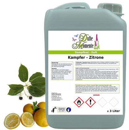 Dampfbad Duftkonzentrat kampfer-zitrone in 3 liter kanister
