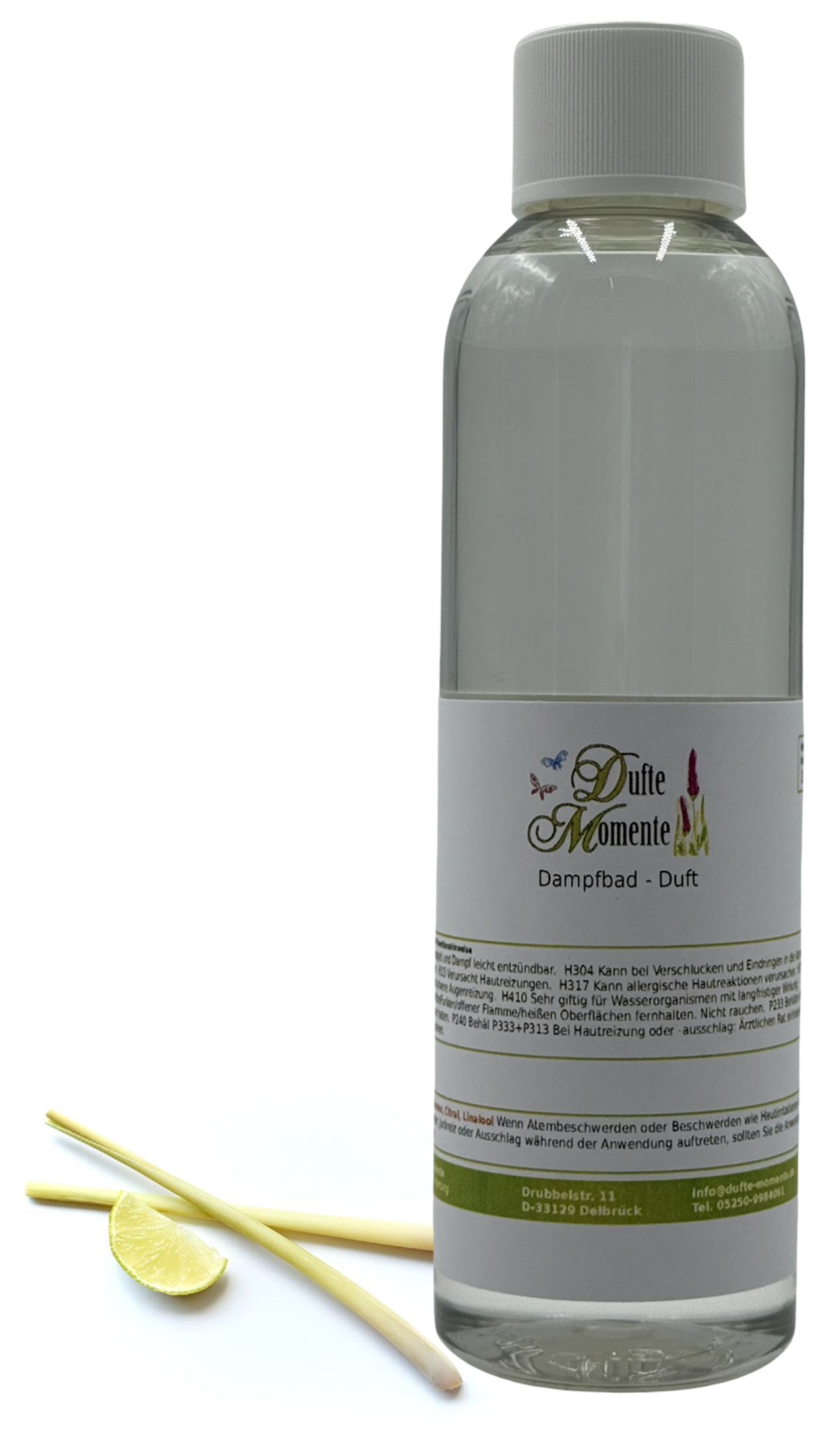 Dampfbad Duftkonzentrat lemongras in 250ml flasche