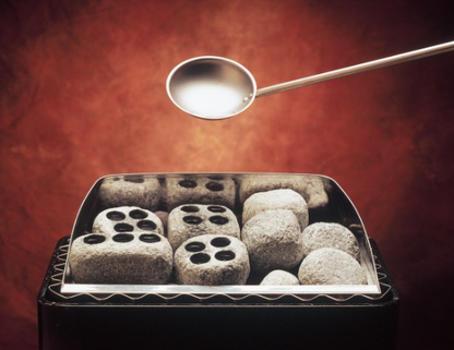 Dampfsteine auf Saunasteine