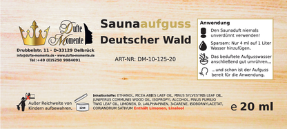 Etikett 20ml Deutscher Wald
