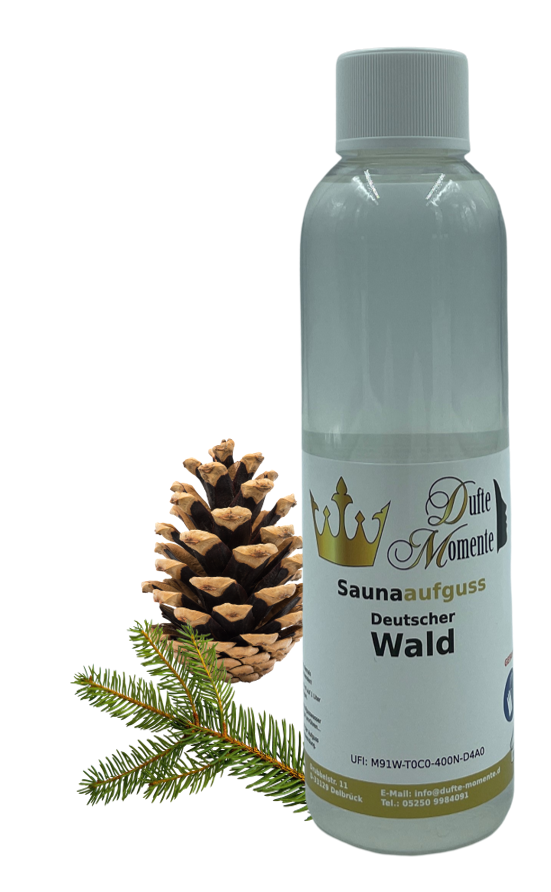 Deutscher Wald Saunaaufguss-Konzentrat | 250 ml – 3 L | Fichte, Tanne & Latschenkiefer