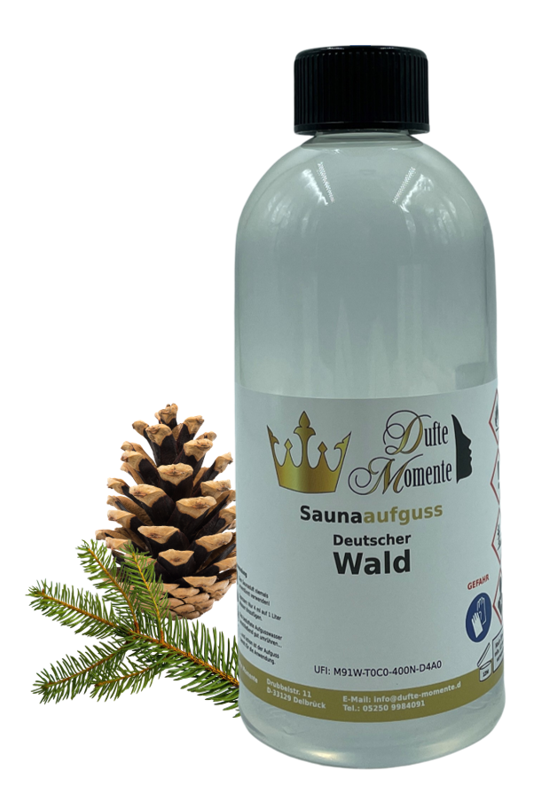 Deutscher Wald Saunaaufguss-Konzentrat | 250 ml – 3 L | Fichte, Tanne & Latschenkiefer