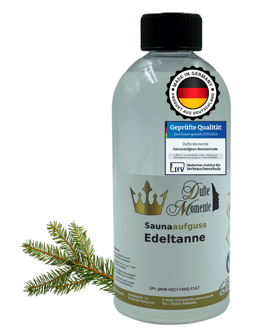 Saunaduft Konzentrat 500 ml Flasche Edeltanne