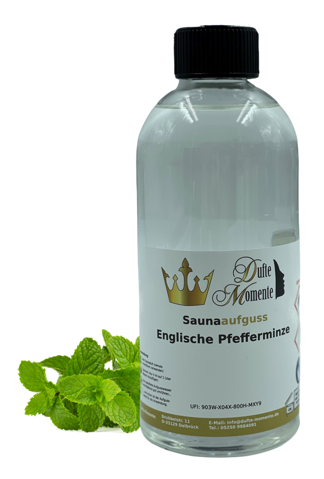 Pfefferminze Saunaaufguss-Konzentrat | 250 ml – 3 L | Profi-Qualität