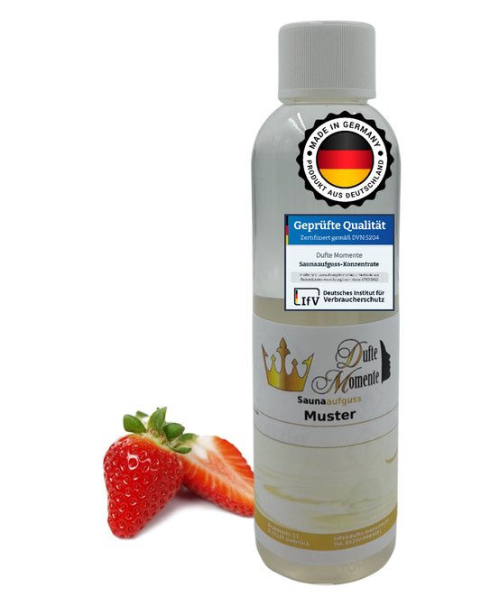 Saunaduft Konzentrat 250 ml Flasche Erdbeere