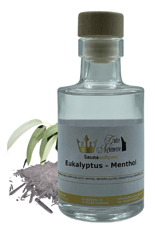 Saunaduft Konzentrat Glasflasche 100ml Euka - Menthol