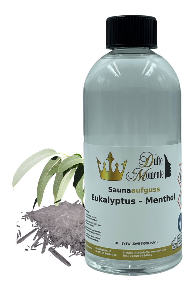 Eukalyptus-Menthol Saunaaufguss-Konzentrat | 250 ml – 3 L | Profi-Qualität
