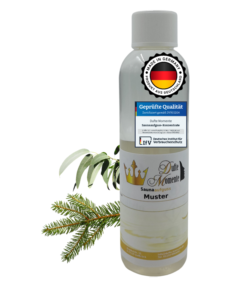 Saunaduft Konzentrat 250 ml Flasche Eukalyptus - Zirbel
