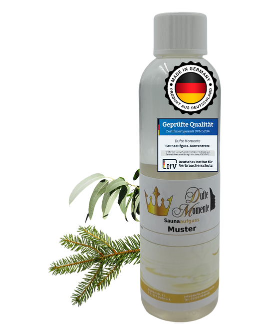 Saunaduft Konzentrat 250 ml Flasche Eukalyptus - Zirbel