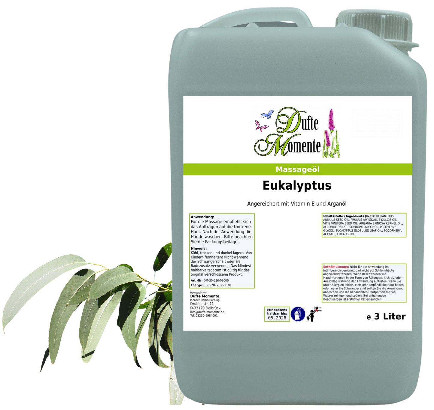 Produkt Massageöl 3 Liter Eukalyptus