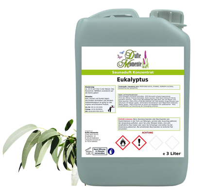 Eukalyptus Saunaaufguss-Konzentrat | 250 ml – 3 L | Profi-Qualität