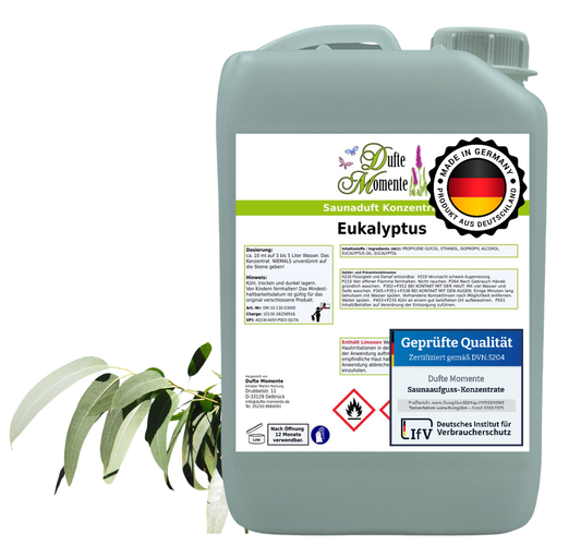 Dufte Momente Saunaaufguss Eukalyptus 3 L | Profi-Konzentrat | Made in Germany