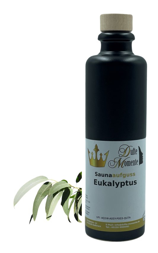 Saunaduft Konzentrat Flasche aus Steinzeug  200 ml Eukalyptus