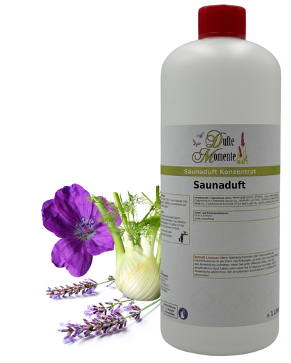 Saunaduft Exoti in 1 Liter Flasche mit Duftbestandteilen