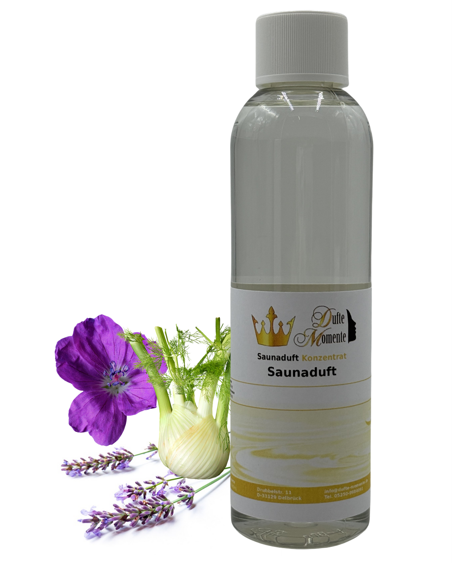 Saunaduft Exoti in 250ml Flasche mit Duftbestandteilen