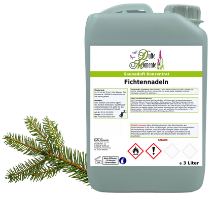 Fichtennadel Saunaaufguss-Konzentrat | 250 ml – 3 L | Profi-Qualität
