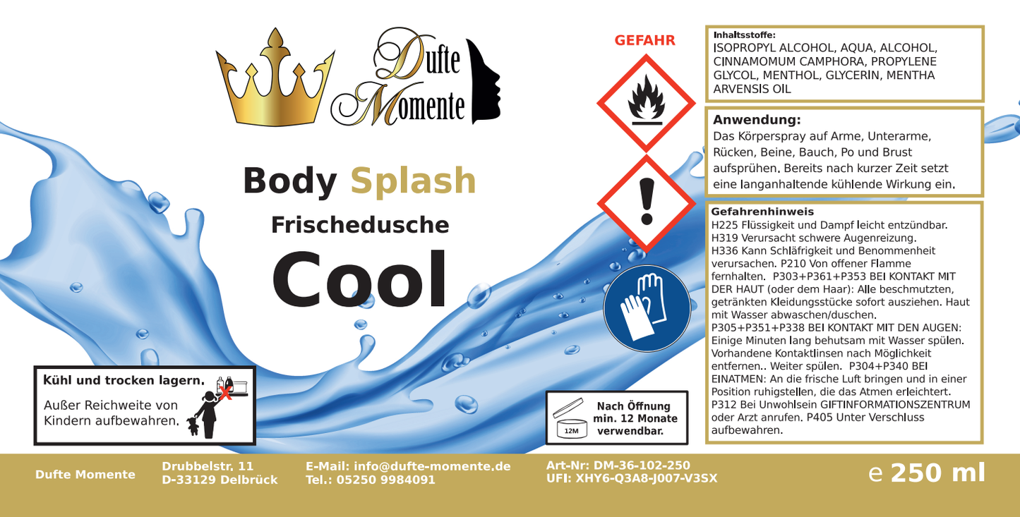 Frischedusche Cool Etikett 250ml