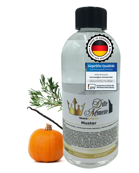 Saunaduft Konzentrat 500 ml Flasche Gewürzkürbis