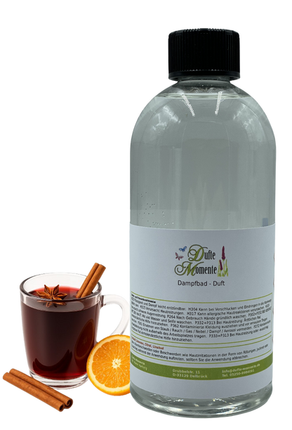 Dampfbad Duftkonzentrat glühwein in 500ml flasche