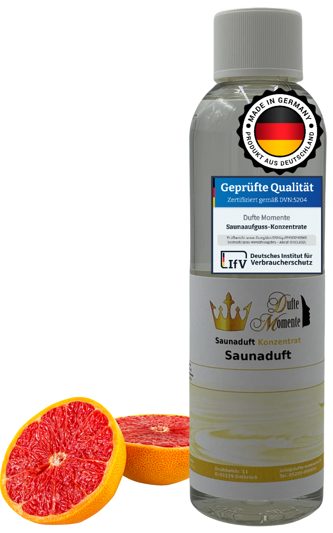 Grapefruit Saunaaufguss-Konzentrat | 250 ml – 3 L | Fruchtig & Erfrischend