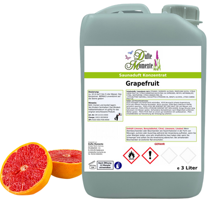 Grapefruit Saunaaufguss-Konzentrat | 250 ml – 3 L | Fruchtig & Erfrischend