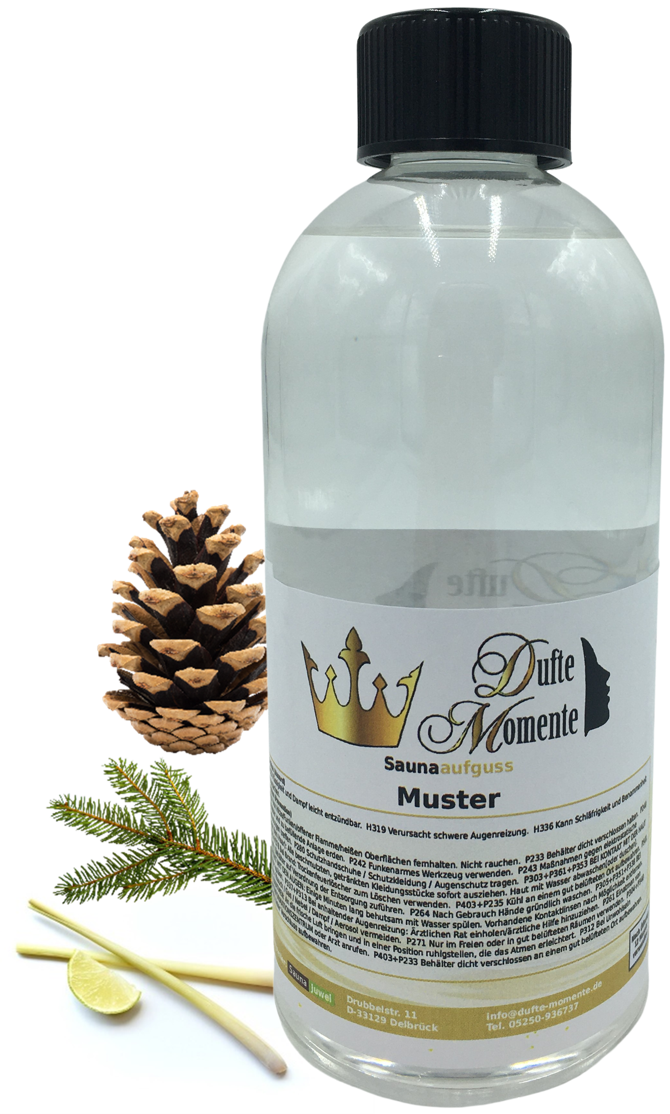 Himalaya Saunaaufguss-Konzentrat | 250 ml – 3 L | Edeltanne, Kiefernnadel, Lemongras & Zedernholz