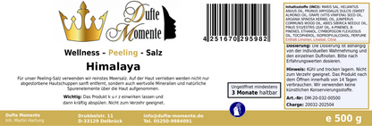 Himalaya (Edeltanne, Fichtennadel, Lemongras, Zedernholz - 500g Salz Körperpeeling, mit BIO-Meersalz (Kopie)