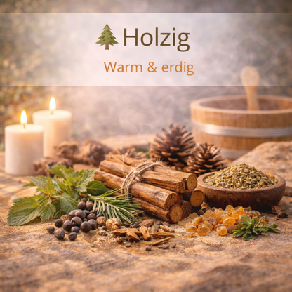 Kollektionsbild Holzig mit Holz und Saunaelementen