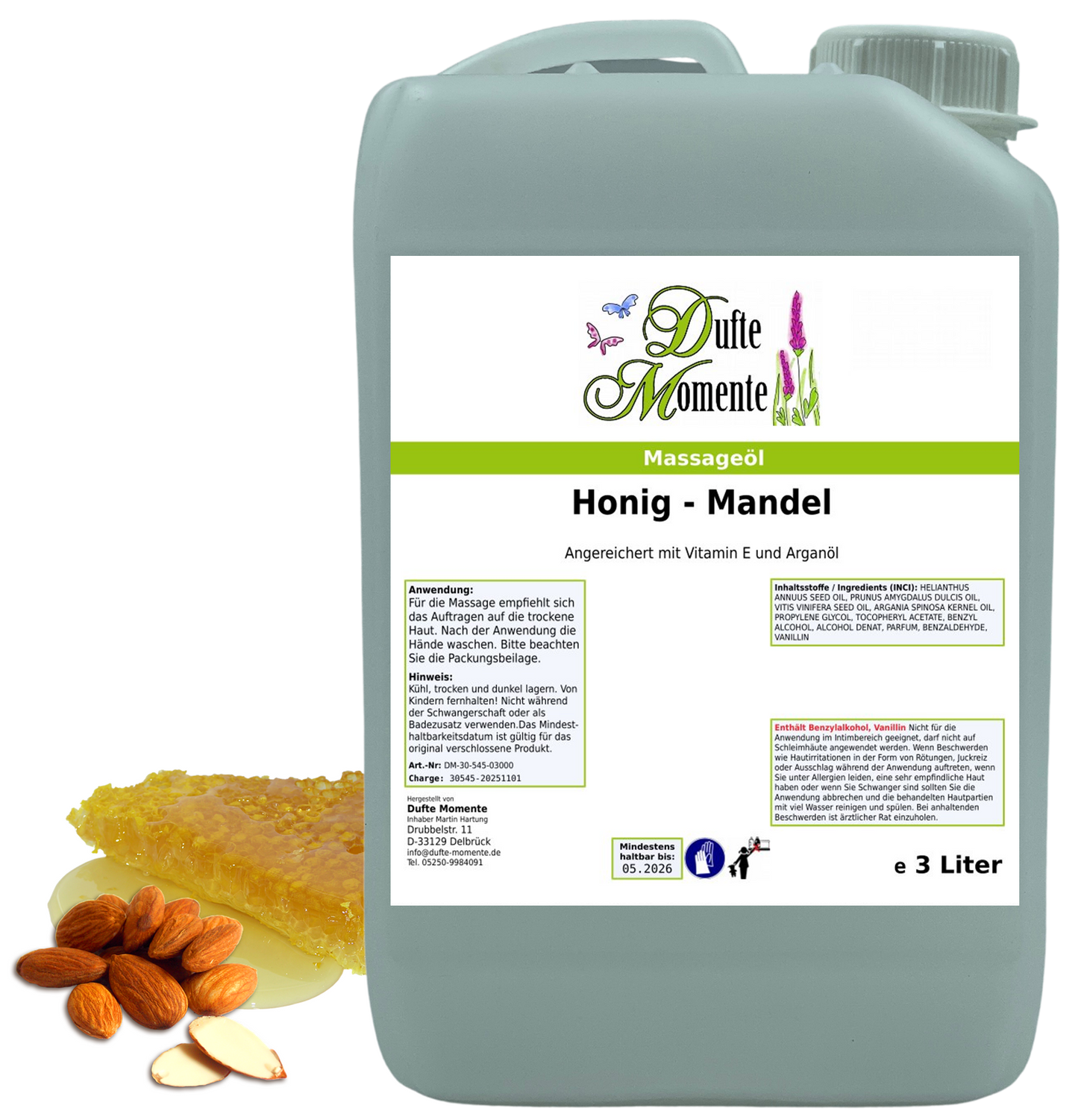 Produkt Massageöl 3 Liter Honig-mandel