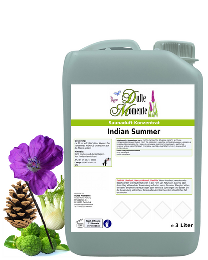 Saunaduft Indian Summer in 3 Liter Kanister mit Duftbestandteilen